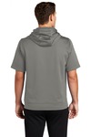 sport-tek st251 sport-wick ® fleece short sleeve hooded pullover Back Thumbnail