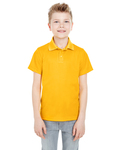 UltraClub 8210Y Youth Cool & Dry Mesh Piqué Polo Front Thumbnail