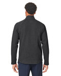 north end ne727 men's spirit textured full-zip Back Thumbnail