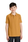 port authority y500 youth silk touch™ polo Front Thumbnail