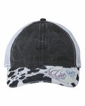 infinity her janet women's animal print mesh back cap Front Thumbnail