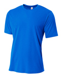 a4 nb3264 youth shorts sleeve spun poly t-shirt Front Thumbnail