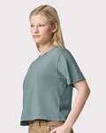 American Apparel 102AM Women's Fine Jersey Boxy Tee Side Thumbnail