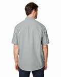 Dri Duck 4445DD Men's Crossroad Dobby Short-Sleeve Woven Shirt Back Thumbnail