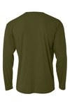 a4 n3165 cooling performance long sleeve t-shirt Back Thumbnail