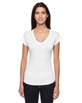 anvil 6750vl ladies tri-blend v-neck tee Front Thumbnail