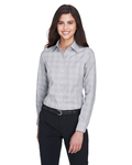 devon & jones dg520w ladies' crown woven collection™ glen plaid Front Thumbnail