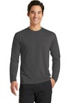 port & company pc381ls long sleeve performance blend tee Front Thumbnail