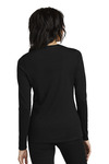 district dt110 women's perfect blend ® cvc long sleeve tee Back Thumbnail