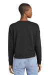 district dt1312 women's perfect tri ® fleece v-neck sweatshirt Back Thumbnail