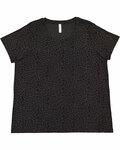 lat 3816 ladies' curvy fine jersey t-shirt Front Thumbnail