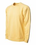 independent trading co. ss1000c icon unisex lightweight loopback terry crewneck sweatshirt Side Thumbnail