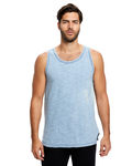 us blanks us2054 men's indigo striped tank Back Thumbnail