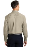 port authority s600t long sleeve twill shirt Back Thumbnail