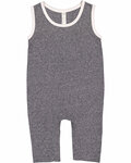 rabbit skins 4492 infant harborside melange tank romper Front Thumbnail