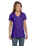 Hanes S04V Ladies Perfect-T V-Neck T-Shirt Front Thumbnail