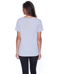 startee st1823 ladies' cotton/modal open v-neck t-shirt Back Thumbnail