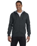 econscious ec5680 men's organic/recycled heathered full-zip hooded sweatshirt Front Thumbnail