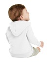 port & company car78izh infant core fleece full-zip hooded sweatshirt Back Thumbnail