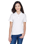 Harriton M200W Ladies' 6 oz. Ringspun Cotton Piqué Short-Sleeve Polo Front Thumbnail