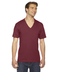 American Apparel 2456 Fine Jersey S/S V Neck Front Thumbnail