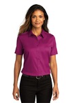 port authority lw809 ladies short sleeve superpro ™ react ™ twill shirt Front Thumbnail