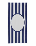 carmel towel company c3060st print friendly college stripe towel Front Thumbnail