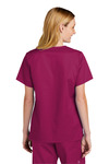 wonderwink ww4560 women's workflex ™ v-neck top Back Thumbnail