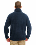 ultraclub 8495 men's microfleece full-zip jacket Back Thumbnail