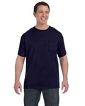 Hanes H5590 Authentic-T ® 100% Cotton T-Shirt with Pocket Front Thumbnail