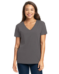 next level 3940 ladies' relaxed v-neck t-shirt Front Thumbnail