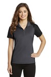 Sport-Tek LST652 Ladies Colorblock Micropique Sport-Wick ® Polo Front Thumbnail
