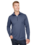 Team 365 TT31H Men's Zone Sonic Heather Performance Quarter-Zip Front Thumbnail