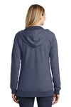 district dt456 women's perfect tri ® french terry full-zip hoodie Back Thumbnail