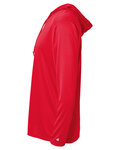 Badger Sport 4105 B Core L/S Hood Tee Side Thumbnail