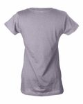 Tultex 0214TC Women's Fine Jersey V-Neck T-Shirt Back Thumbnail