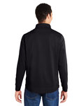 core365 ce404 men's market snag protect mesh colorblock quarter-zip Back Thumbnail