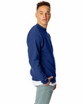 Hanes P1607 Unisex Ecosmart® 50/50 Crewneck Sweatshirt Side Thumbnail