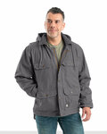 berne jc613 men's heartland washed duck zip-off hooded coat Front Thumbnail