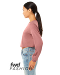 Bella + Canvas 6501B FWD Fashion Ladies' Cropped Long-Sleeve T-Shirt Side Thumbnail