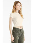 Bella + Canvas 1010BE Ladies' Micro Ribbed Baby Tee Side Thumbnail