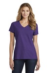 Port & Company LPC455V Ladies Fan Favorite ™ Blend V-Neck Tee Front Thumbnail