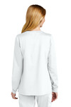 wonderwink ww4088 women's premiere flex ™ full-zip scrub jacket Back Thumbnail