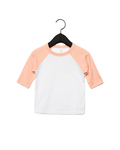 bella + canvas 3200t toddler 3/4-sleeve baseball t-shirt Front Thumbnail