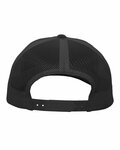 Pacific Headwear 110C Heather Trucker Snapback Cap Back Thumbnail