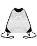OAD OAD5007 Clear Drawstring Pack Front Thumbnail