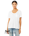 bella + canvas 8818b fast fashion ladies' flowy pocket t-shirt Side Thumbnail