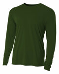 A4 NB3165 Youth Long Sleeve Cooling Performance Crew Shirt Front Thumbnail