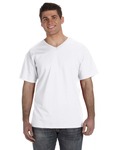 fruit of the loom 39vr adult 5 oz. hd cotton™ v-neck t-shirt Front Thumbnail