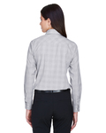 devon & jones dg520w ladies' crown woven collection™ glen plaid Back Thumbnail